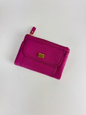 Fossil Women’s Magenta Leather Wallet